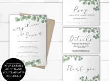 35 Format Wedding Invitation Template Eucalyptus in Word for Wedding Invitation Template Eucalyptus
