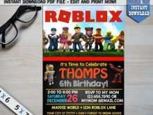 35 Free Roblox Birthday Invitation Template Layouts by Roblox Birthday Invitation Template