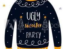 35 Printable Ugly Sweater Holiday Party Invitation Template Maker with Ugly Sweater Holiday Party Invitation Template