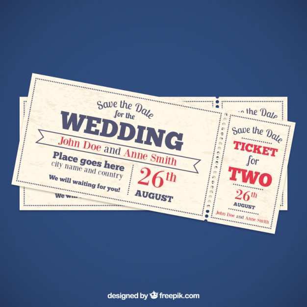 36 Adding Wedding Invitation Ticket Template Vector Free Download For Free by Wedding Invitation Ticket Template Vector Free Download