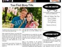 36 Creating Newspaper Wedding Invitation Template For Free for Newspaper Wedding Invitation Template