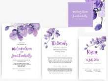 36 Format Orchid Wedding Invitation Template With Stunning Design for Orchid Wedding Invitation Template