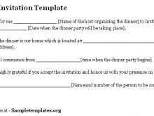 36 Report Dinner Invitation Template Email Templates with Dinner Invitation Template Email