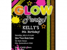 36 Report Glow In The Dark Party Invitation Template Free Maker by Glow In The Dark Party Invitation Template Free