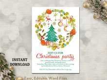 Christmas Party Invitation Template Editable