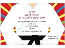 37 Adding Karate Party Invitation Template in Word with Karate Party Invitation Template