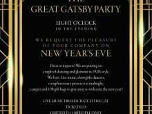 37 Blank Great Gatsby Party Invitation Template Free Now for Great Gatsby Party Invitation Template Free