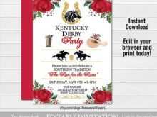 37 Create Kentucky Derby Party Invitation Template Maker for Kentucky Derby Party Invitation Template