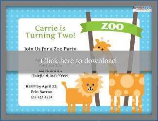37 Creating Zoo Birthday Invitation Template Formating by Zoo Birthday Invitation Template