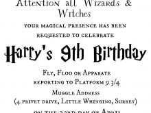 37 Creative Harry Potter Birthday Invitation Template Photo with Harry Potter Birthday Invitation Template