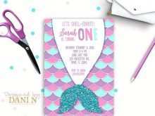 37 Customize Our Free Mermaid Party Invitation Template Templates with Mermaid Party Invitation Template