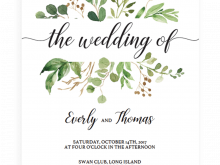 37 Customize Wedding Invitation Template Greenery Templates with Wedding Invitation Template Greenery