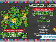 37 Free Printable Ninja Turtle Birthday Invitation Template Download with Ninja Turtle Birthday Invitation Template