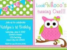 37 Free Printable Owl Birthday Invitation Template Download for Owl Birthday Invitation Template