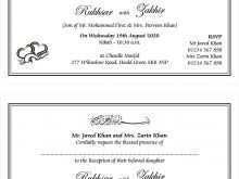Muslim Wedding Invitation Template