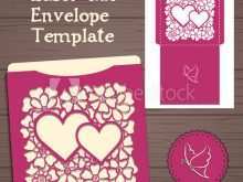 Vector Wedding Invitation Envelope Template