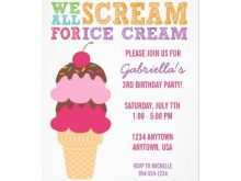 37 The Best Ice Cream Birthday Invitation Template Free For Free with Ice Cream Birthday Invitation Template Free