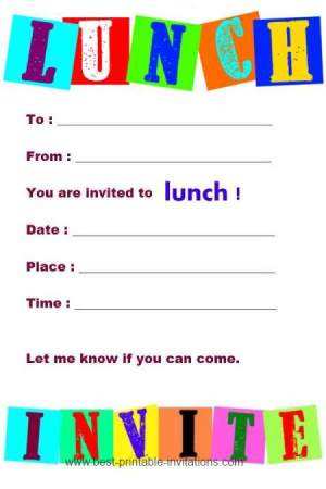 38 Blank Lunch Invitation Blank Template Download for Lunch Invitation Blank Template