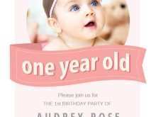 38 Create Baby Birthday Invitation Template Maker by Baby Birthday Invitation Template