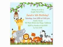 38 Creative Jungle Party Invitation Template With Stunning Design by Jungle Party Invitation Template