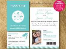 38 Creative Passport Wedding Invitation Template in Word by Passport Wedding Invitation Template