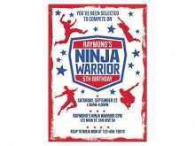 38 Customize American Ninja Warrior Birthday Invitation Template Formating for American Ninja Warrior Birthday Invitation Template