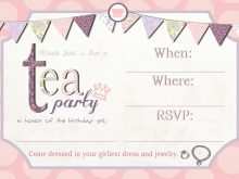 38 Customize Tea Party Invitation Template Maker with Tea Party Invitation Template
