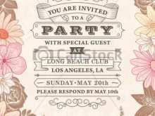 38 Format Flower Invitation Template Vector Now by Flower Invitation Template Vector