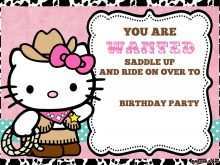 Hello Kitty Birthday Invitation Template Free