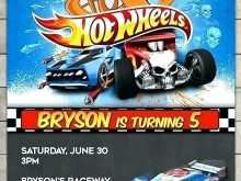 Hot Wheels Birthday Invitation Template