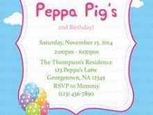38 Format Peppa Pig Birthday Invitation Template Maker for Peppa Pig Birthday Invitation Template