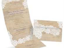 Z Fold Wedding Invitation Template