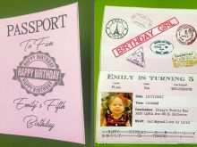 38 How To Create Passport Birthday Invitation Template Free Maker by Passport Birthday Invitation Template Free