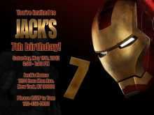 38 Online Iron Man Birthday Invitation Template Layouts by Iron Man Birthday Invitation Template