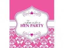 Hen Party Invitation Template