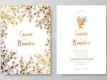 38 Printable Wedding Invitation Template Gold For Free with Wedding Invitation Template Gold