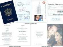 Free Passport Wedding Invitation Template