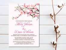 39 Creative Cherry Blossom Wedding Invitation Template Now by Cherry Blossom Wedding Invitation Template