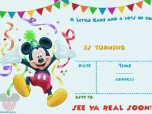 39 Creative Editable Mickey Mouse Birthday Invitation Template for Ms Word by Editable Mickey Mouse Birthday Invitation Template