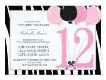 39 Customize Our Free Birthday Invitation Templates For 12 Year Old in Word with Birthday Invitation Templates For 12 Year Old