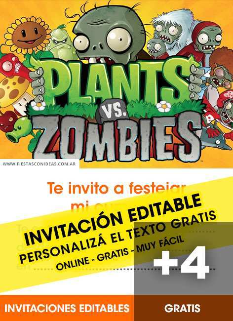 39 Format Free Plants Vs Zombies Birthday Invitation Template With Stunning Design by Free Plants Vs Zombies Birthday Invitation Template