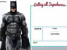 39 Format Justice League Birthday Invitation Template in Photoshop by Justice League Birthday Invitation Template