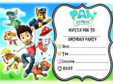 39 How To Create Paw Patrol Invitation Template Blank Free for Ms Word for Paw Patrol Invitation Template Blank Free
