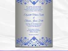 39 Printable Wedding Invitation Template Royal Blue Photo with Wedding Invitation Template Royal Blue