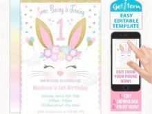 39 Standard Bunny Birthday Invitation Template Free With Stunning Design for Bunny Birthday Invitation Template Free