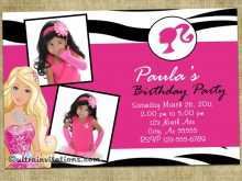 39 The Best Birthday Invitation Barbie Template Templates by Birthday Invitation Barbie Template