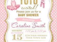 39 The Best Blank Tutu Invitation Template For Free for Blank Tutu Invitation Template