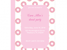 39 Visiting Donut Party Invitation Template Free PSD File by Donut Party Invitation Template Free