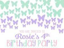 40 Create Birthday Invitation Template Butterfly Party in Word with Birthday Invitation Template Butterfly Party