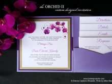 40 Create Orchid Wedding Invitation Template Maker by Orchid Wedding Invitation Template